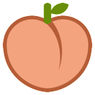 How Peach emoji looks on Htc.