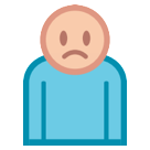 Bagaimana Person Frowning emoji terlihat di Htc.