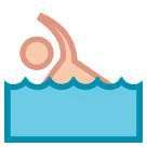 Bagaimana Person Swimming emoji terlihat di Htc.