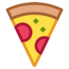 Hvordan Pizza emoji ser ud på Htc.