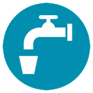 How Potable Water emoji looks on Htc.