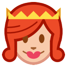 Bagaimana Princess emoji terlihat di Htc.