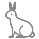 Bagaimana Rabbit emoji terlihat di Htc.