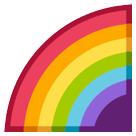 How Rainbow emoji looks on Htc.