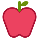 How Red Apple emoji looks on Htc.