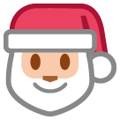 Bagaimana Santa Claus emoji terlihat di Htc.