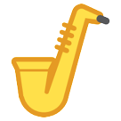 Bagaimana Saxophone emoji terlihat di Htc.