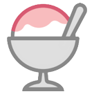 Bagaimana Shaved Ice emoji terlihat di Htc.