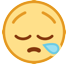 Bagaimana Sleepy Face emoji terlihat di Htc.