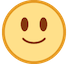 How Slightly Smiling Face emoji looks on Htc.