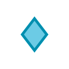 How Small Blue Diamond emoji looks on Htc.