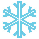 Bagaimana Snowflake emoji terlihat di Htc.