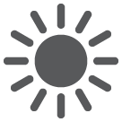 How Sun emoji looks on Htc.