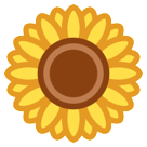 Hoe Zonnebloem emoji eruit ziet op Htc.