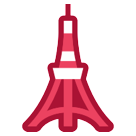 Bagaimana Tokyo Tower emoji terlihat di Htc.