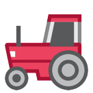 Bagaimana Tractor emoji terlihat di Htc.