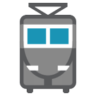 How Tram emoji looks on Htc.