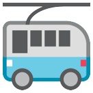 How Trolleybus emoji looks on Htc.