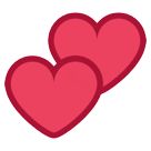 How Two Hearts emoji looks on Htc.