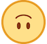 Hoe Omgekeerd gezicht emoji eruit ziet op Htc.