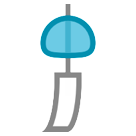 Bagaimana Wind Chime emoji terlihat di Htc.