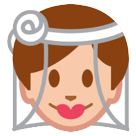 How Woman with Veil emoji looks on Htc.