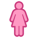 Bagaimana Women’s Room emoji terlihat di Htc.