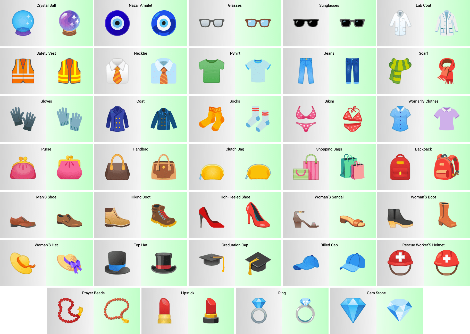 Clothing android 12 Beta 1 emoji update