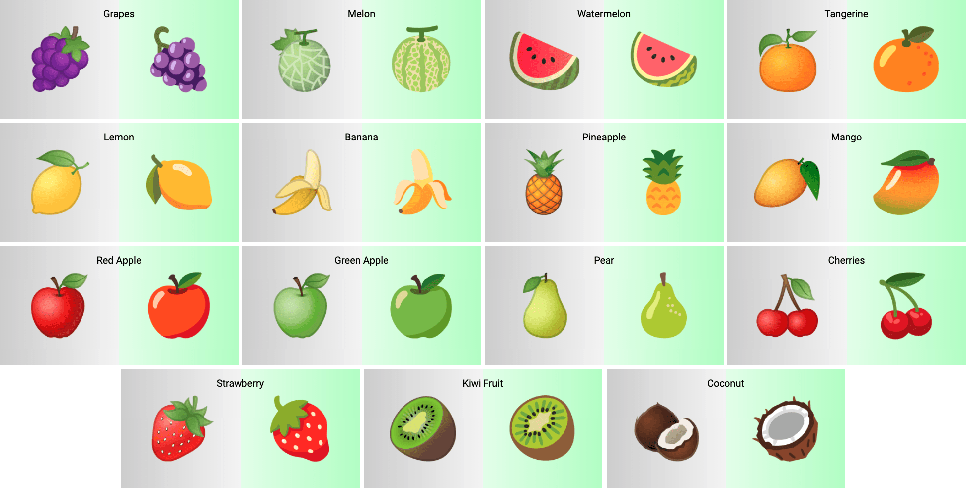 Food fruit android 12 beta 1 design update