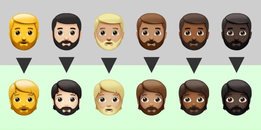 new person with beard design apple ios 14.5