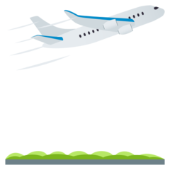 How Airplane Departure emoji looks on Joypixels.