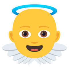 Hvordan Babyengel emoji ser ud på Joypixels.