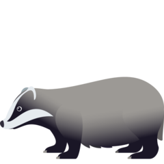 How Badger emoji looks on Joypixels.