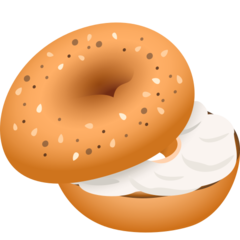 How Bagel emoji looks on Joypixels.