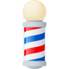 How Barber Pole emoji looks on Joypixels.