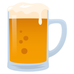 How Beer Mug emoji looks on Joypixels.