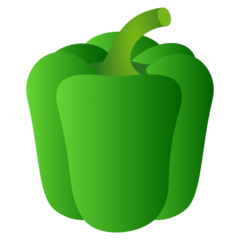 How Bell Pepper emoji looks on Joypixels.