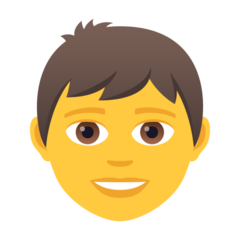 Bagaimana Anak laki-laki emoji terlihat di Joypixels.