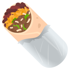 How Burrito emoji looks on Joypixels.