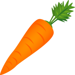 How Carrot emoji looks on Joypixels.