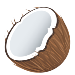 A quoi ressemblent les emoji Noix de coco sur Joypixels.