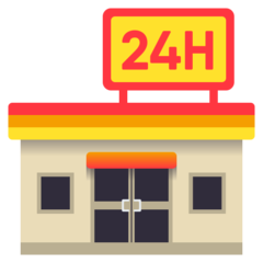 How Convenience Store emoji looks on Joypixels.