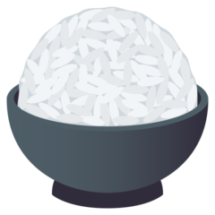 How Cooked Rice emoji looks on Joypixels.