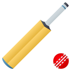 How Cricket Game emoji looks on Joypixels.