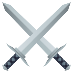 How Crossed Swords emoji looks on Joypixels.