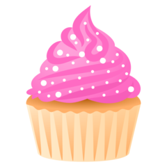 Cupcake emojisi Joypixels üzerinde nasıl görünüyor.