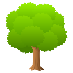 How Deciduous Tree emoji looks on Joypixels.