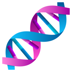 Como o emoji do Dna é exibido no Joypixels.