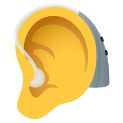 A quoi ressemblent les emoji Oreille appareillée sur Joypixels.