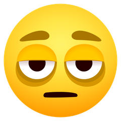 Hvordan Fjes med poser under øynene emoji ser ut på Joypixels.